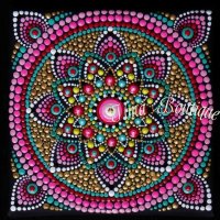 Crystal Card Kit Mandala Partial (18 x 18 cm)