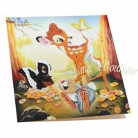 Crystal Card Kit® Disney Bambi and Friends Partial (18 x 18 cm)