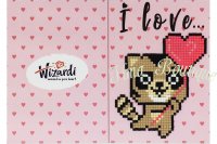Diamond Paint Card I Love You (Raccoon)