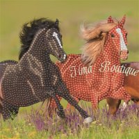 Crystal Art Card® Galloping Horses (partial, 18x18 cm)