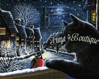 Crystal Art Kit Curious cat op houten frame (40×50cm) (Partial)